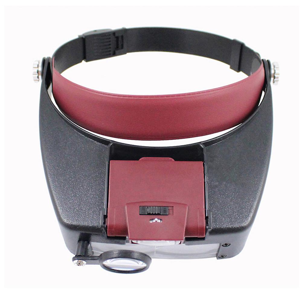 Led Headband Magnifier Head Mounted Lighted Magnifying Glasses