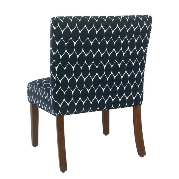 Porch and Den Valderrama Geometric Patterned Accent Chair with Pillow