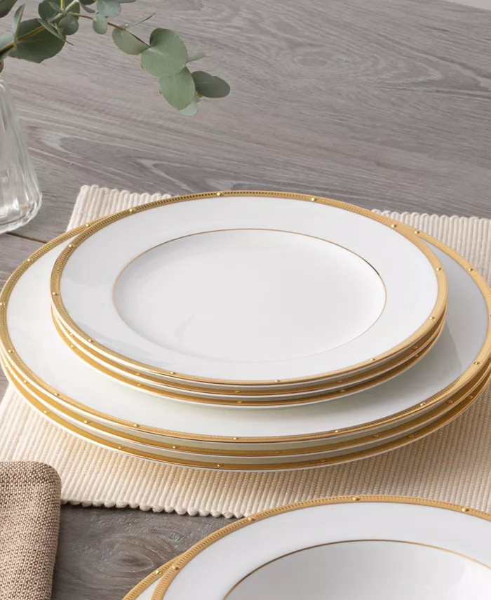 Noritake Rochelle Gold Set of 4 Salad Plates Service For 4