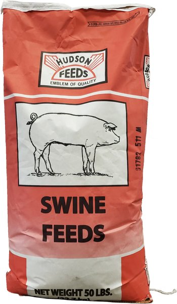 Hudson Feeds Swine Feeds Pot Bellied Pig Food， 50-lb bag