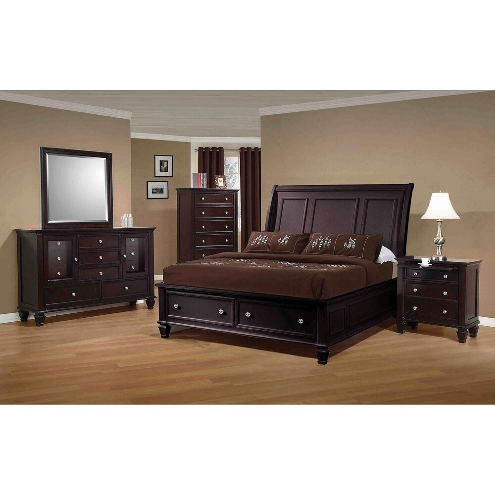 Grace 3 piece Storage Bedroom Set with 2 Nightstands