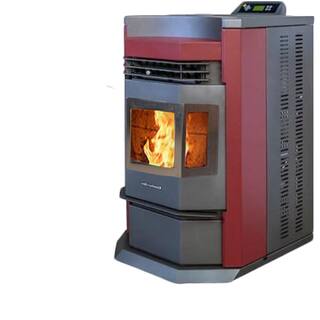 ComfortBilt HP22NSS-Burgundy Pellet Stove 2800 sq. ft. EPA Certified in Burgundy and SS Trim HP22NSS-BURG