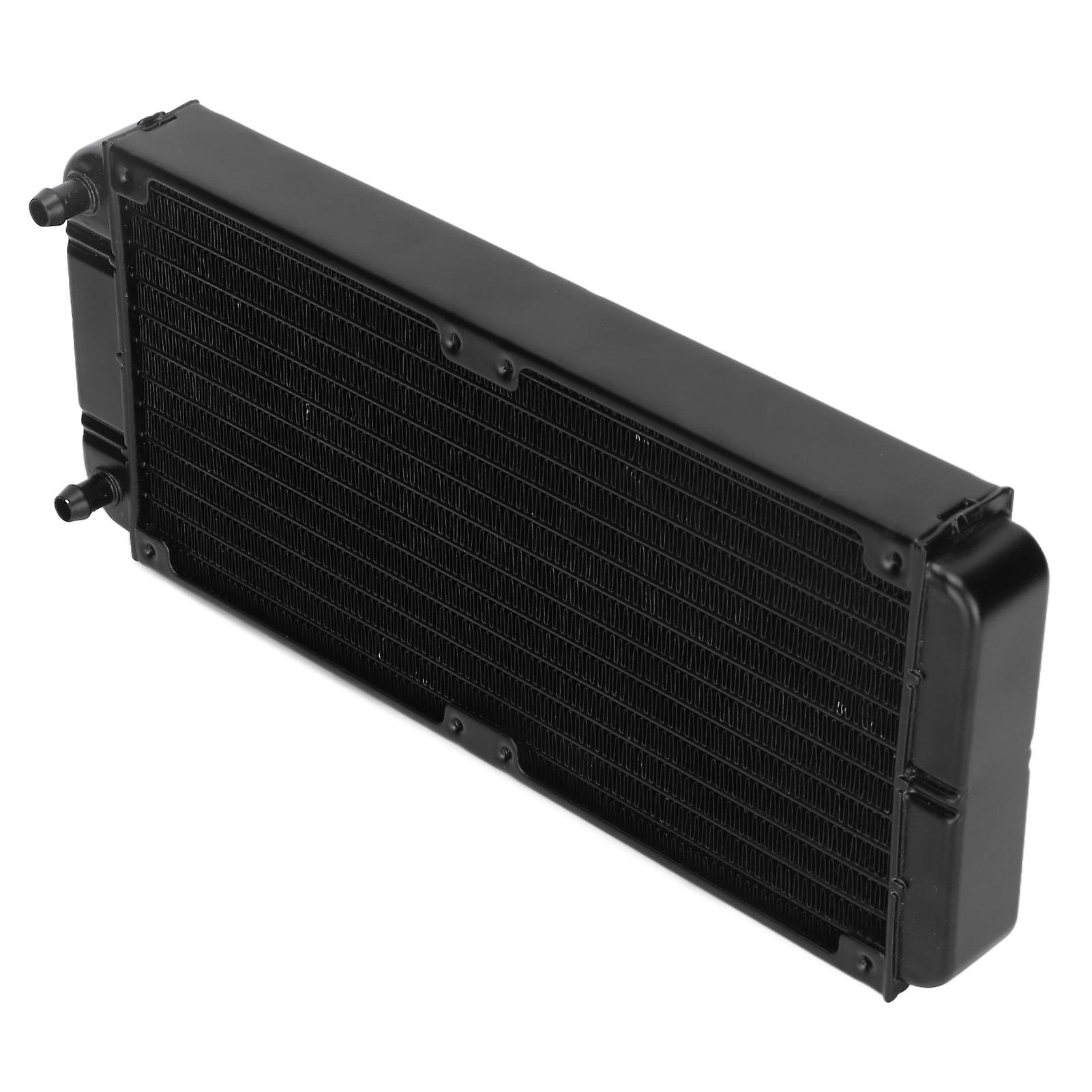 Aluminum Radiator Good Heat Dissipation 18 Heat Dissipating Tubes Low Noise G 1/4 Screw Thread Aluminum Heat Exchanger