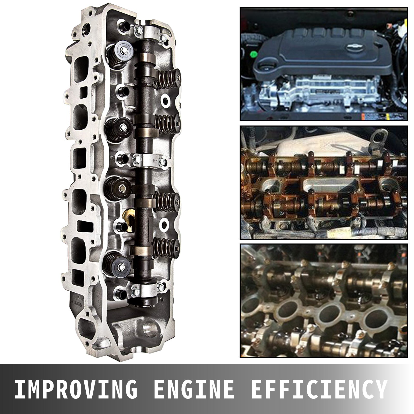 VEVOR Complete Cylinder Head for 85-95 Toyota 22R 22RE 22RE 2.4L SOHC Pickup 4Runner Speed (for 85-95 Toyota)