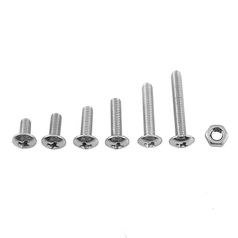 M3 304 Stainless Steel Screws Bolt And Hex Nuts Assortment(truss Head)