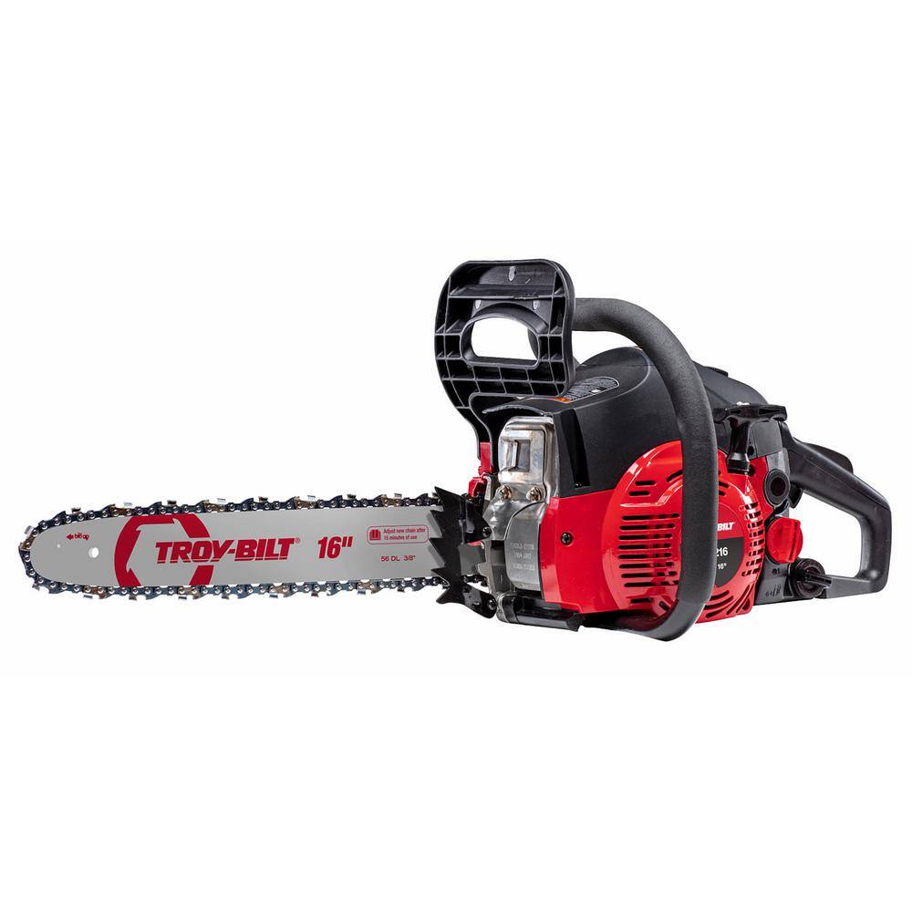 Troy-Bilt 16 in. 42 cc 2-Cycle Lightweight Gas Chainsaw with Automatic Chain Oiler TB4216