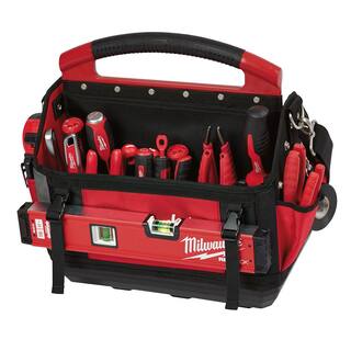 MW PACKOUT 15 in. Tote and 4-Piece Precision Screwdriver Set (5-Piece) 48-22-2604-48-22-8315