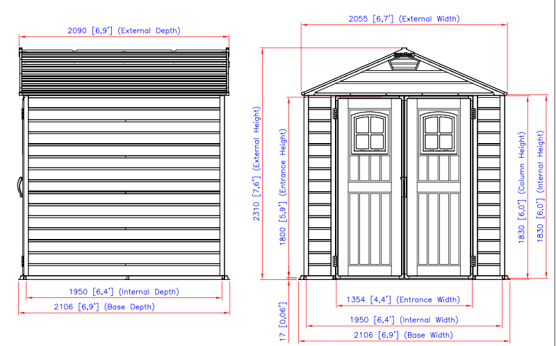 Duramax 7x7 StoreMax Plus Vinyl Shed w/molded floor (East Coast Purchase Only)