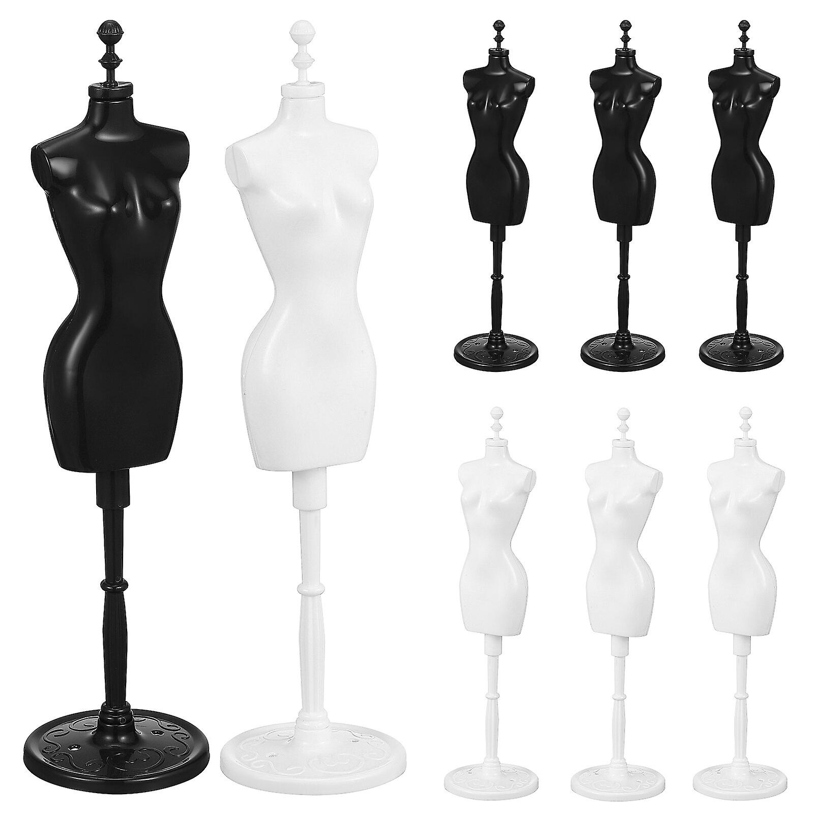 8pcs Doll Clothes Mannequin Mini Mannequin Stands Doll Mannequin For Clothes