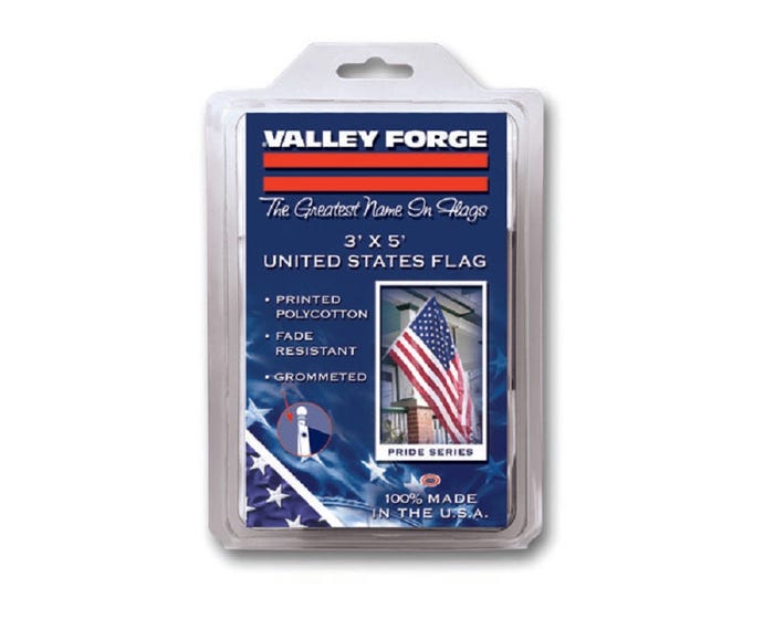 Valley Forge 3 x 5 Polycotton United States Flag - USS 1