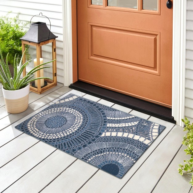 Liora Manne Esencia Geometric Indoor outdoor Mat