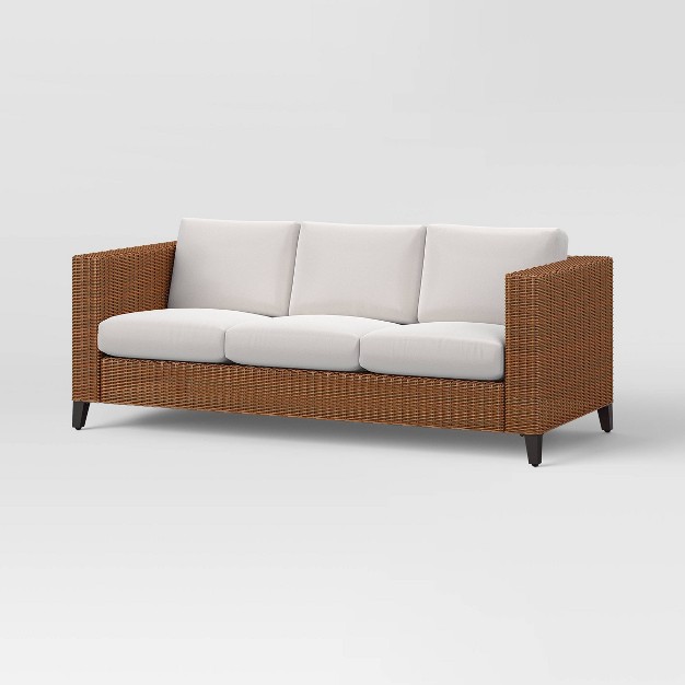 Brookfield Steel Wicker Patio Sofa