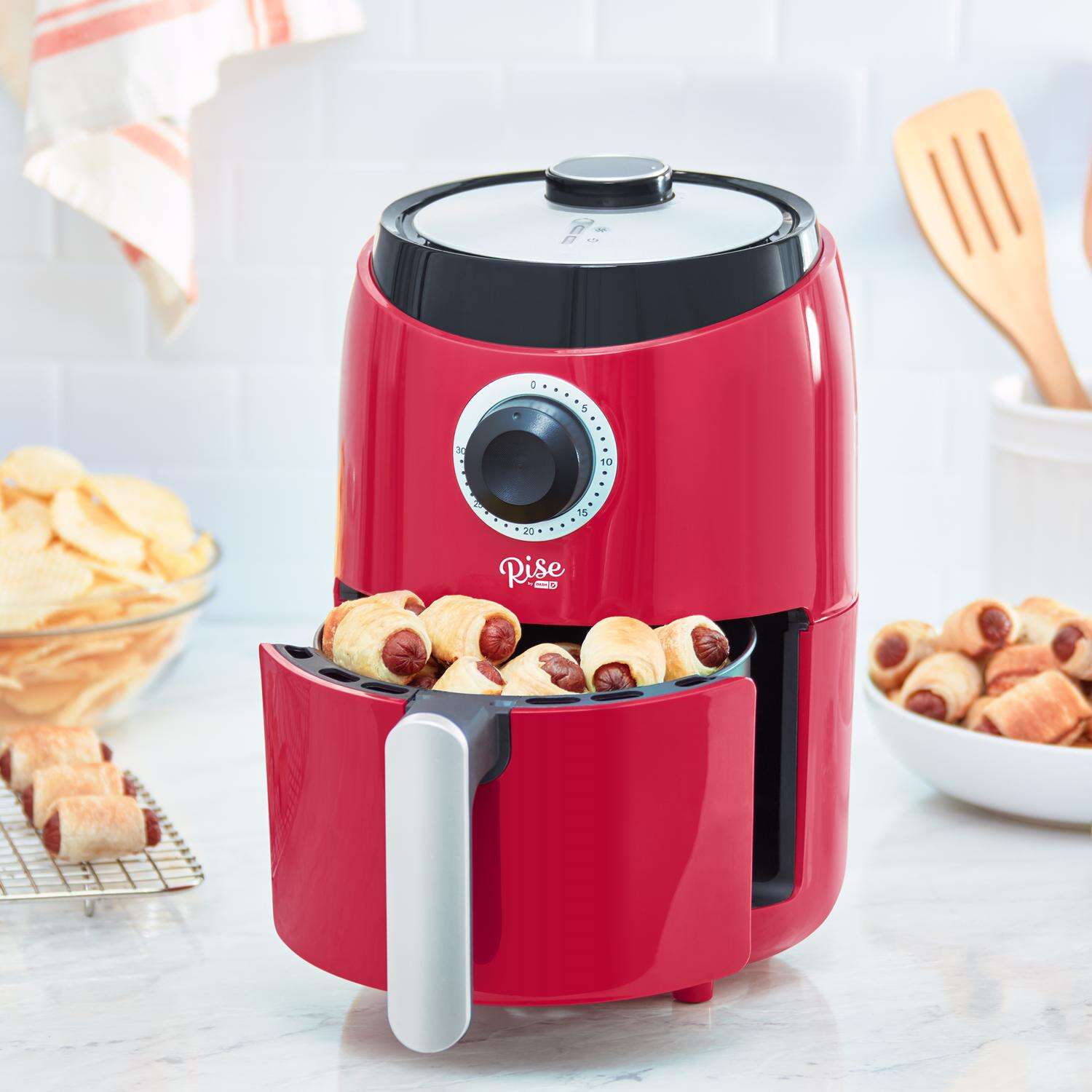 Rise by Dash Red 2 qt Air Fryer