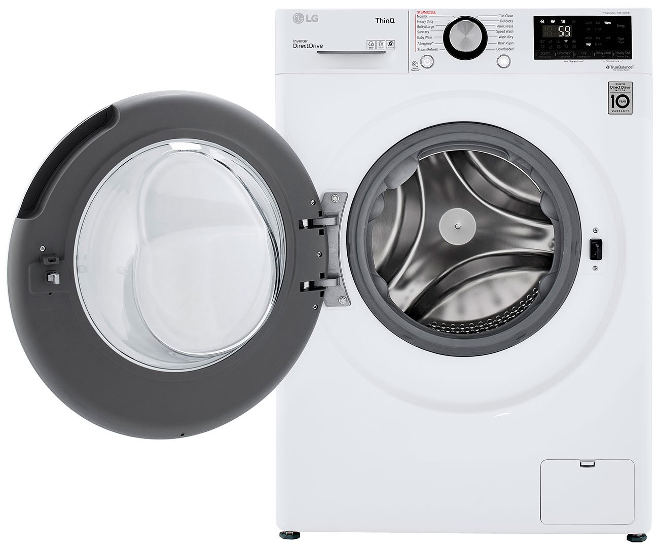 LG 2.4 Cu. Ft. White Compact Front Load Washer and Dryer Combo