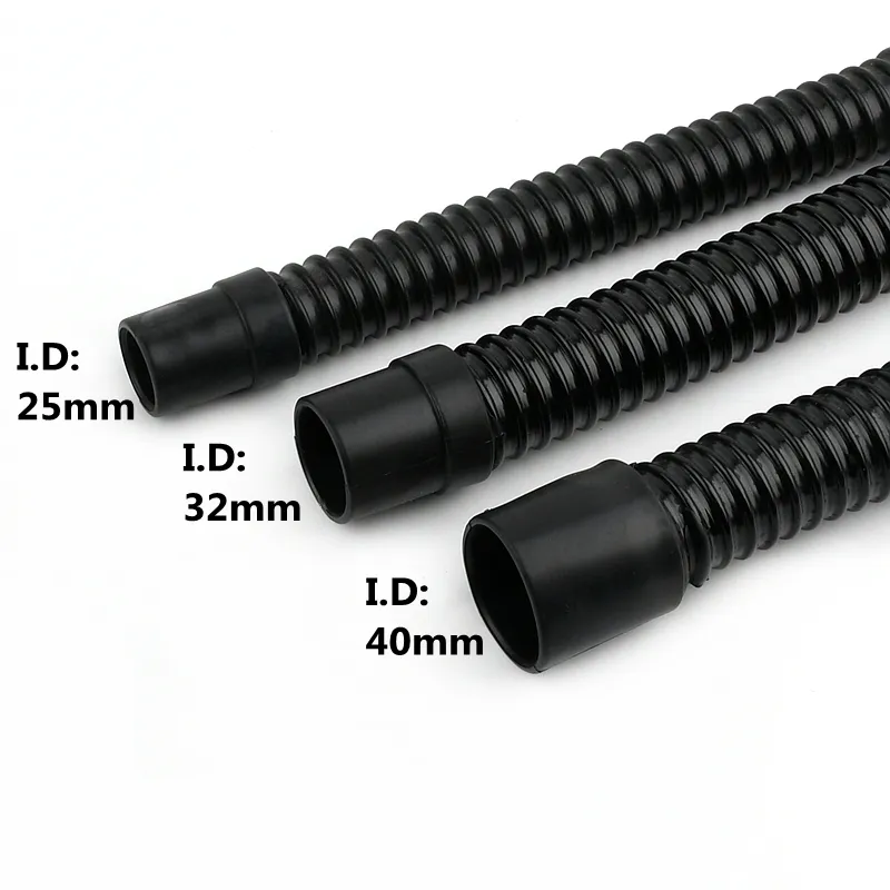 20/25/32/40/50mm I.D Plastic Aquarium Durable Corrugated Pipe Fish Tank Inlet Outlet Joint Hose Water Pump Supplies Pipe