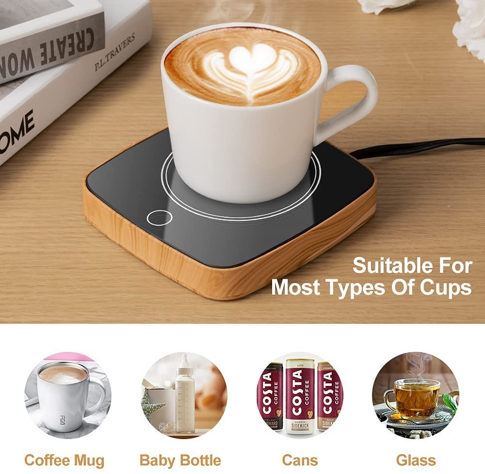 Mduoduo Coffee Mug Warmer Waterproof Smart Cup Warmer with 3 Temperature Setting