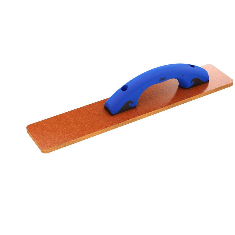 Bon Tool 18 in. x 3-12 in. Square End Laminated Canvas-Resin Float with Comfort Grip Handle 22-457