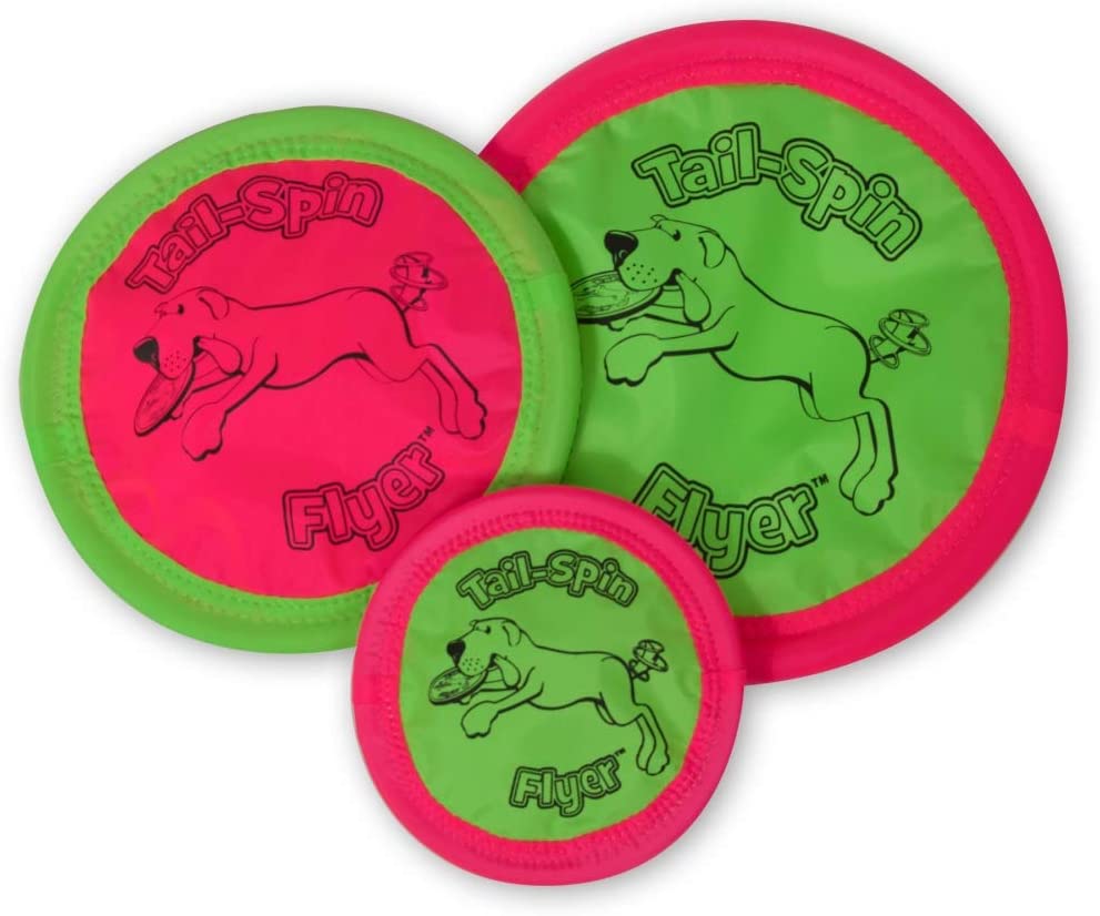 Booda Tail Spin Flyer Big Daddy Frisbee Dog Toy， Large