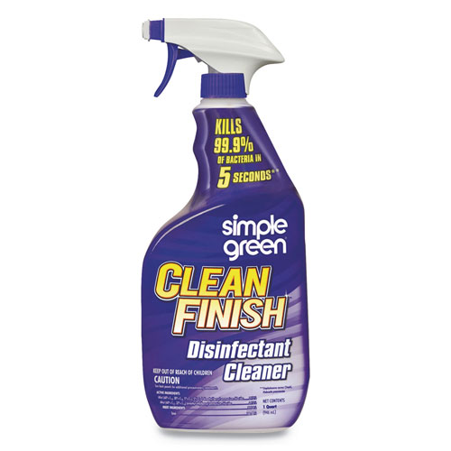 Simple Green Clean Finish Disinfectant Cleaner | 32 oz Bottle， Herbal， 12