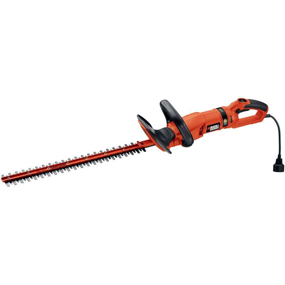 BLACKDECKER 24 in 33 Amp Corded Dual Action Electric Hedge Hog Trimmer with Rotating Handle