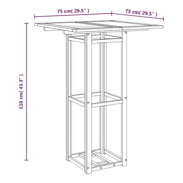 vidaXL Bistro Table 29.5