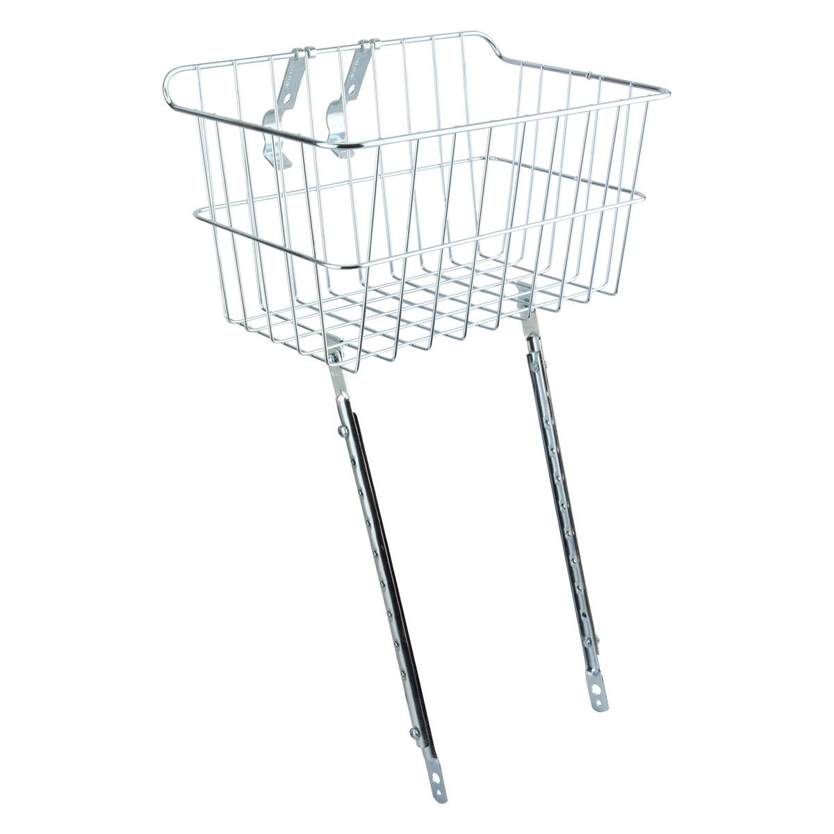 Wald 1512 Front Basket with Adjustable Legs， Silver