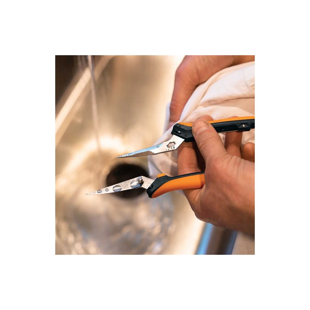 Fiskars Steel Blade Curved Pruning Snip with Softgrip Handle