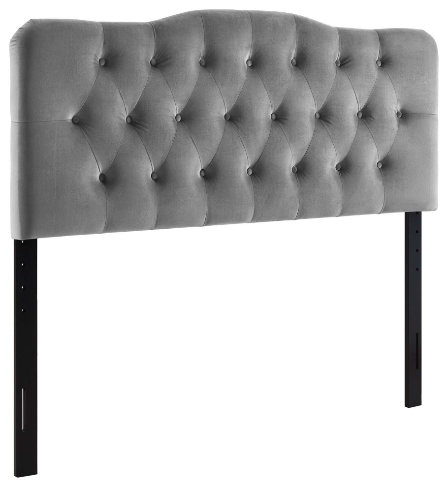 Annabel Full Diamond Tufted Performance Velvet Headboard   Transitional   Headboards   by Modway  Houzz