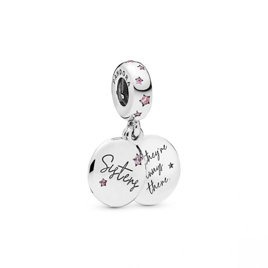 PANDORA  Forever Sisters Dangle Charm