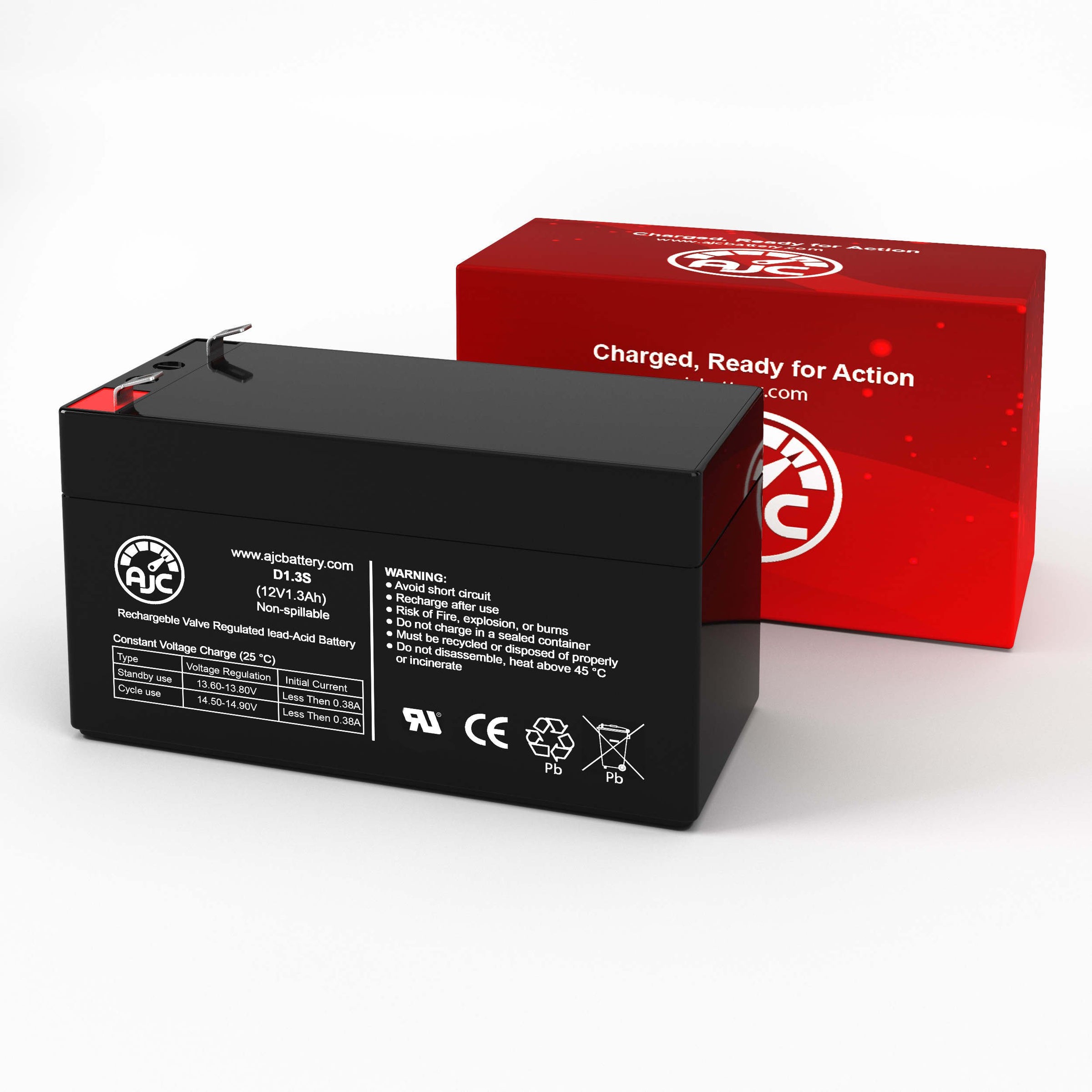 Ademco 484 12V 13Ah Alarm Replacement Battery BatteryClerkcom Alarm