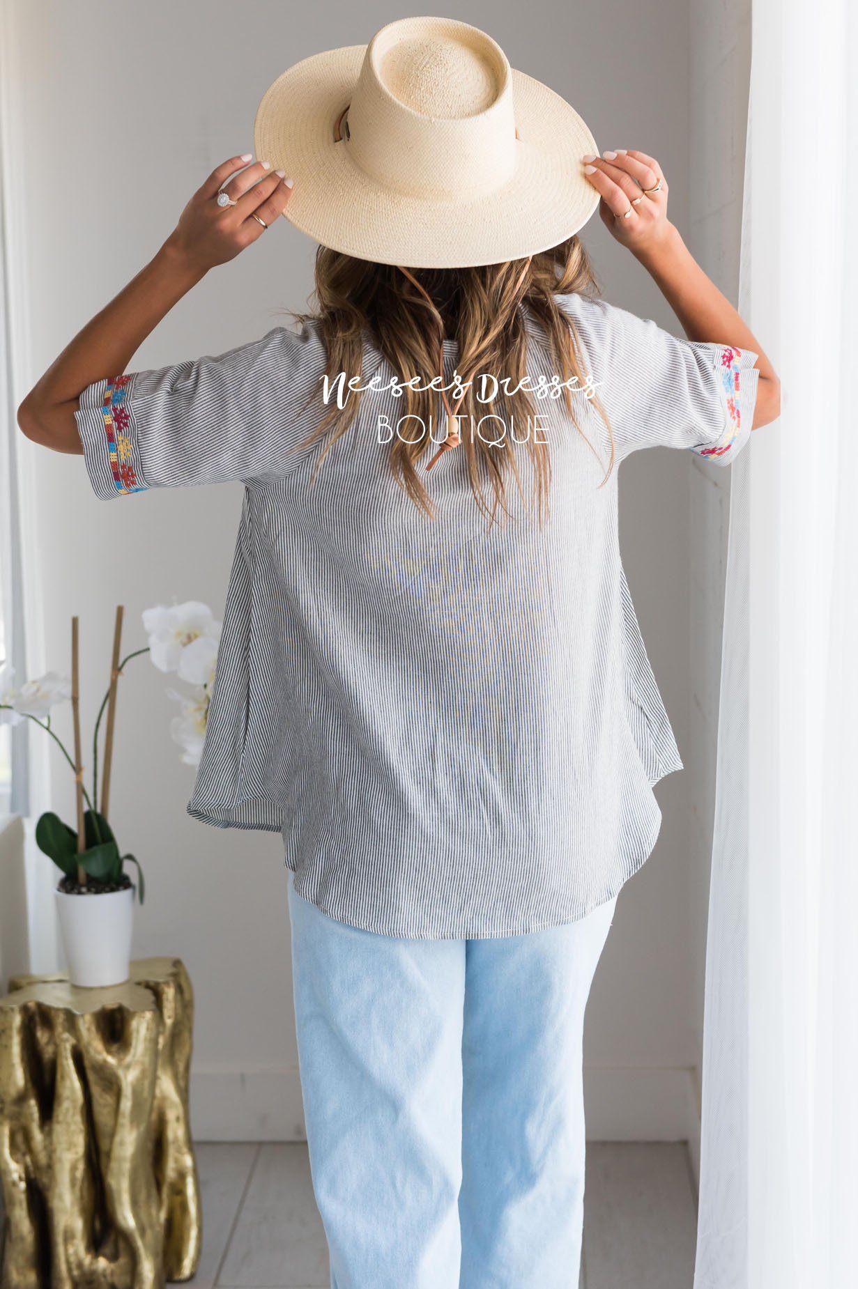 Second Chances Modest Blouse