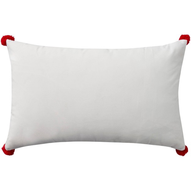 Oversize Holiday Love Crab With Mittens Indoor Square Throw Pillow Mina Victory