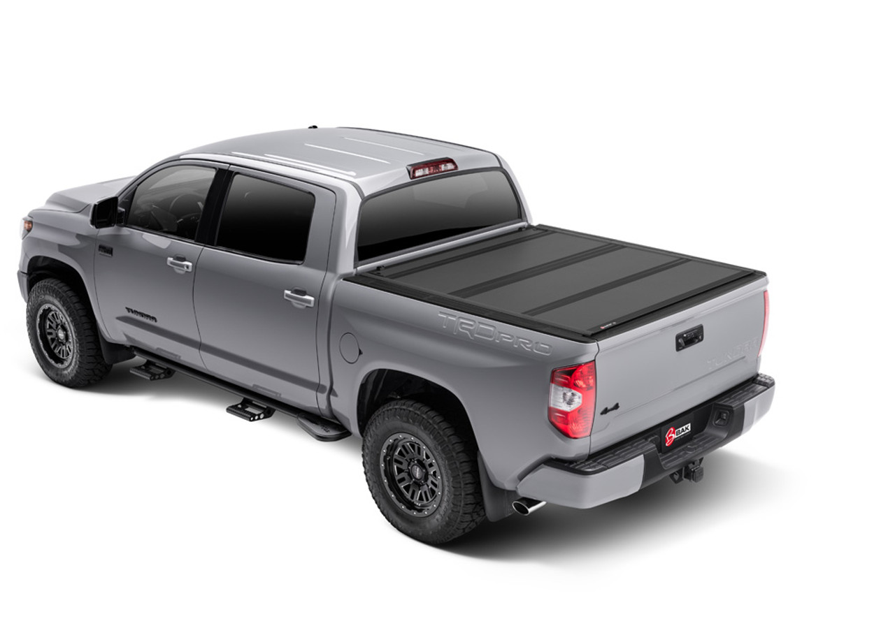 Bak Industries BAKFlip MX4 0721 Tundra 5x276quot w Deck Rail Sys wo Trail Special Edtn Strg Bxs Tonneau Cover