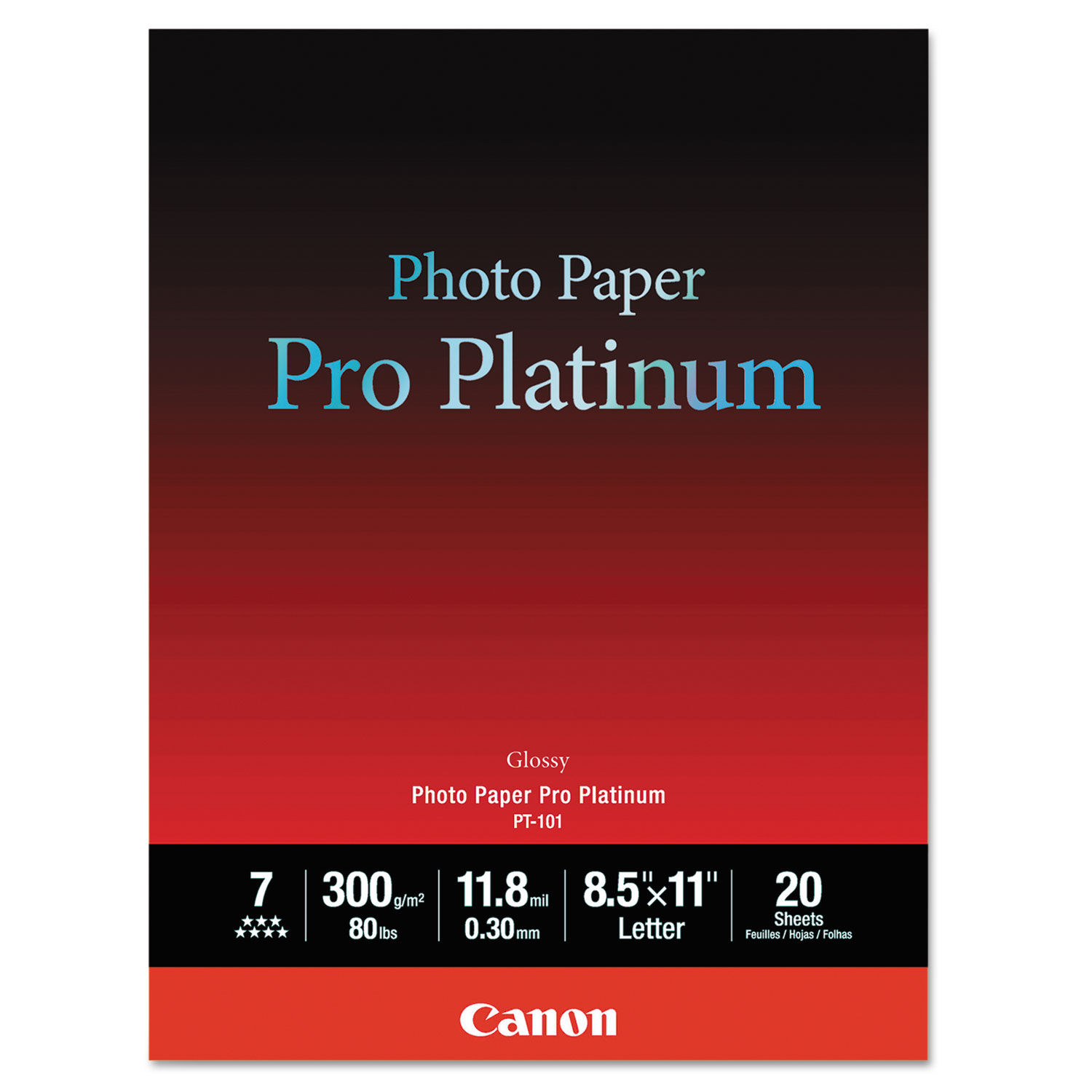 Photo Paper Pro Platinum by Canonandreg; CNM2768B022