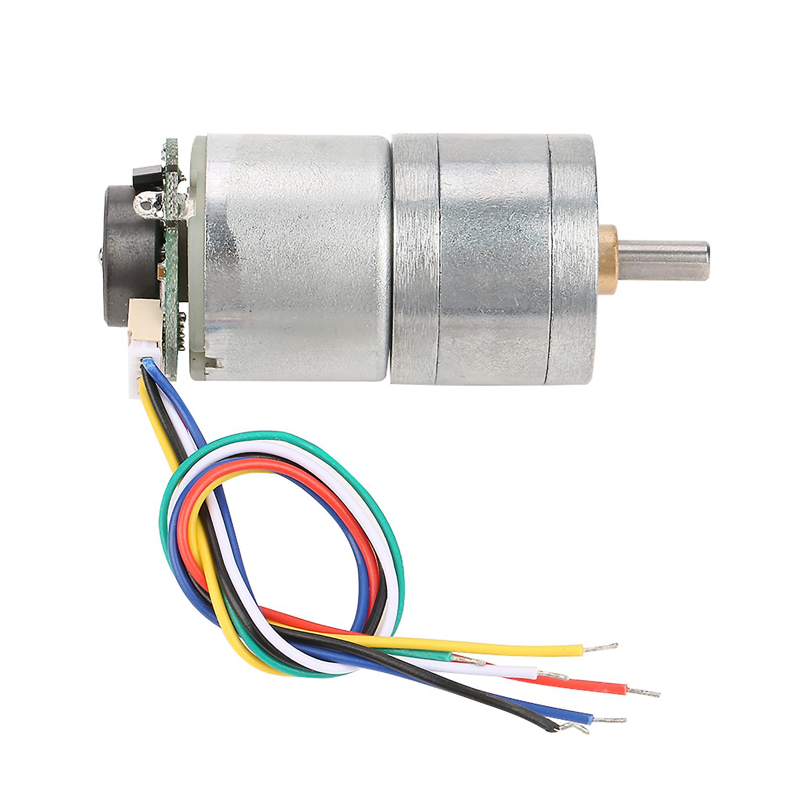 12v 25ga310128 Dc Encoder Gear Motor Metal Speed Reduction Motor (dc12v 70rmp)