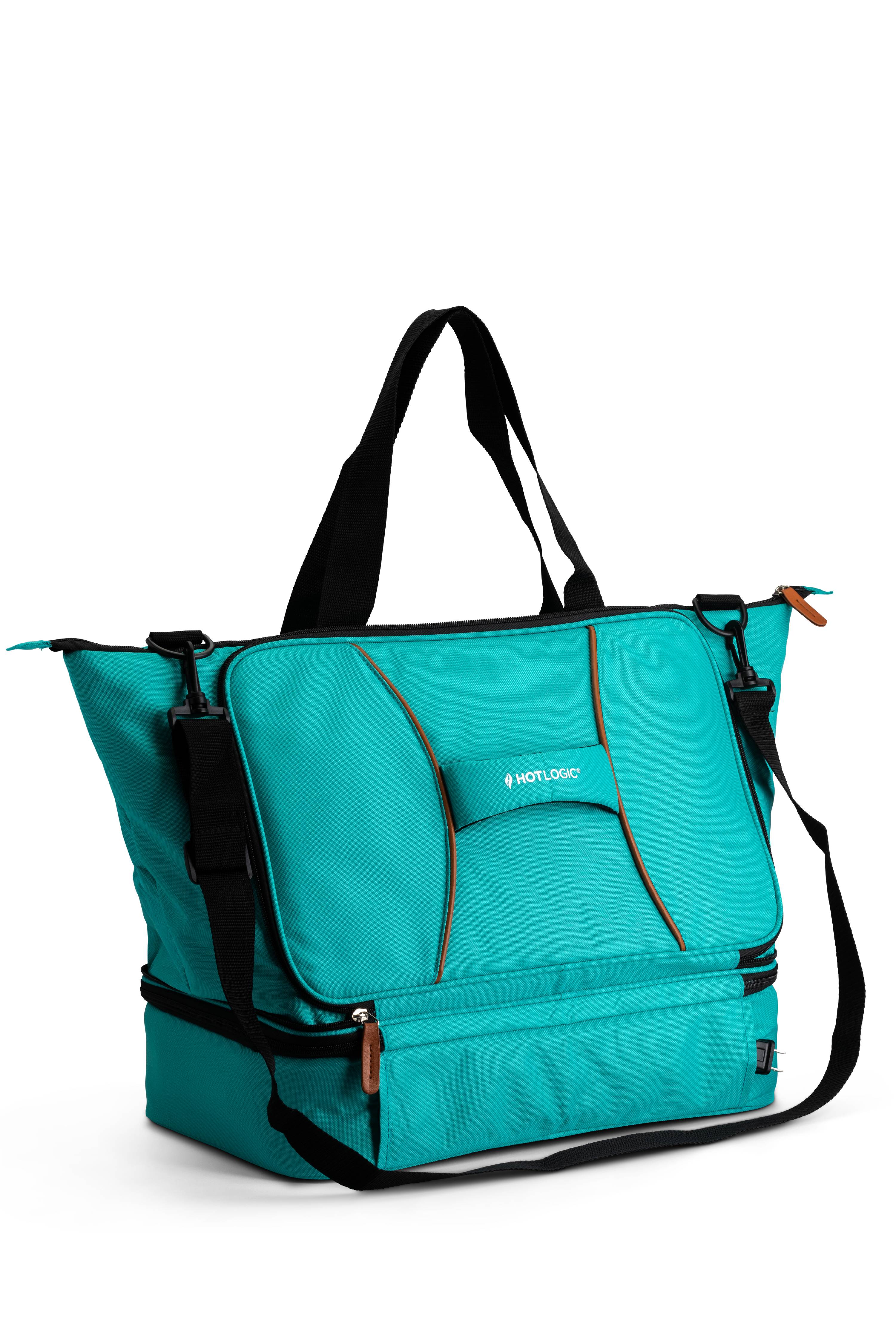 HotLogic Food Warming Tote， Casserole Carrier Plus 120V， Teal