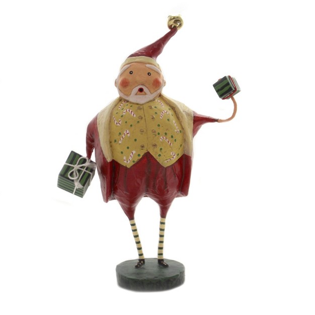 Lori Mitchell Jolly Good Fun One Figurines 7 5 Inches Christmas Santa Gifts 11155 Polyresin Red