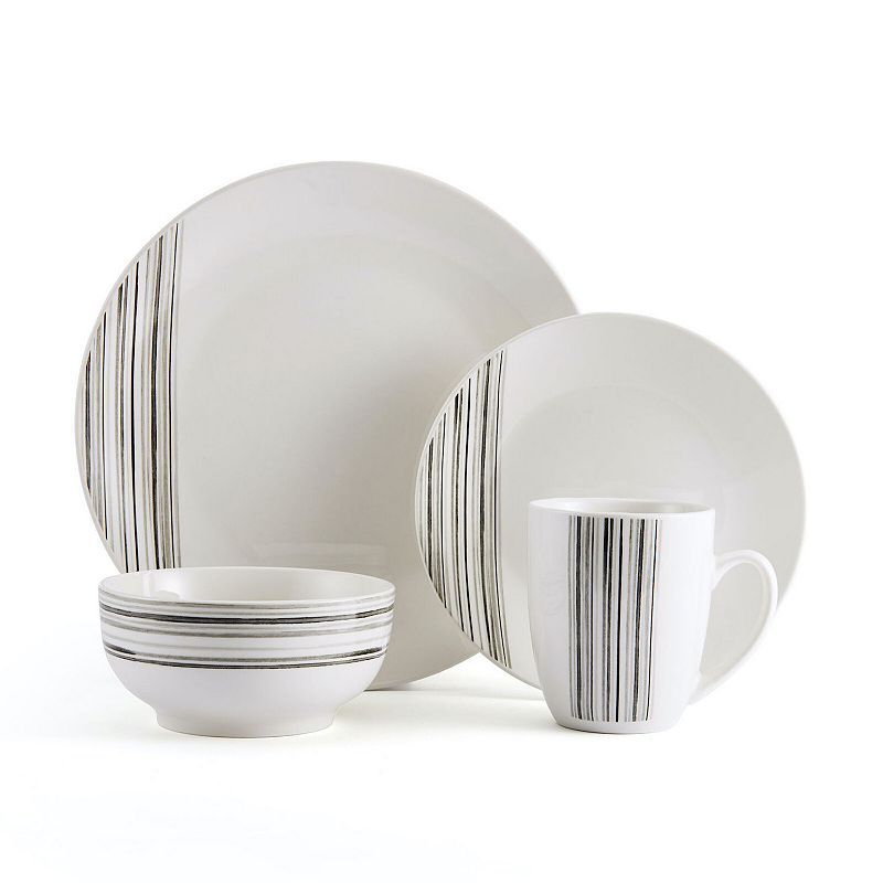 Studio Nova Brushed Lines 16-pc. Dinnerware Set