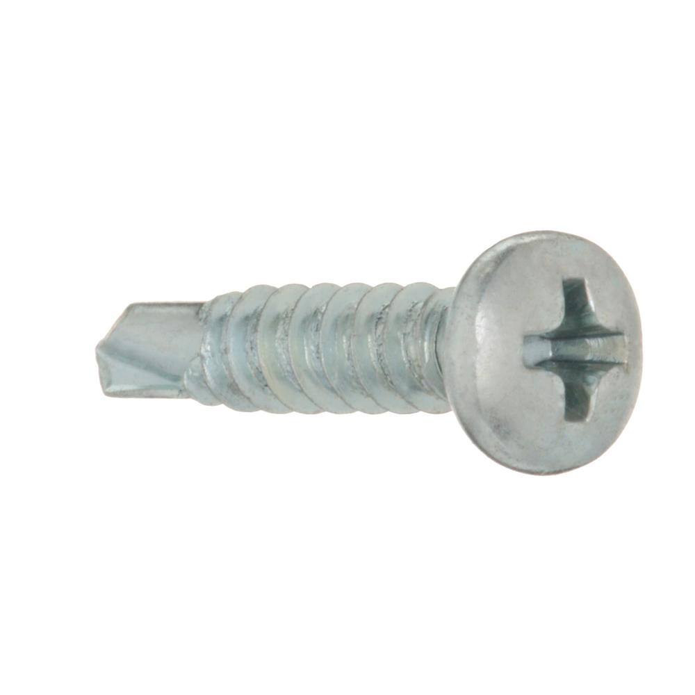 Everbilt #8 x 34 in. Zinc Plated Phillips Pan Head Sheet Metal Screw (100-Pack) 822972