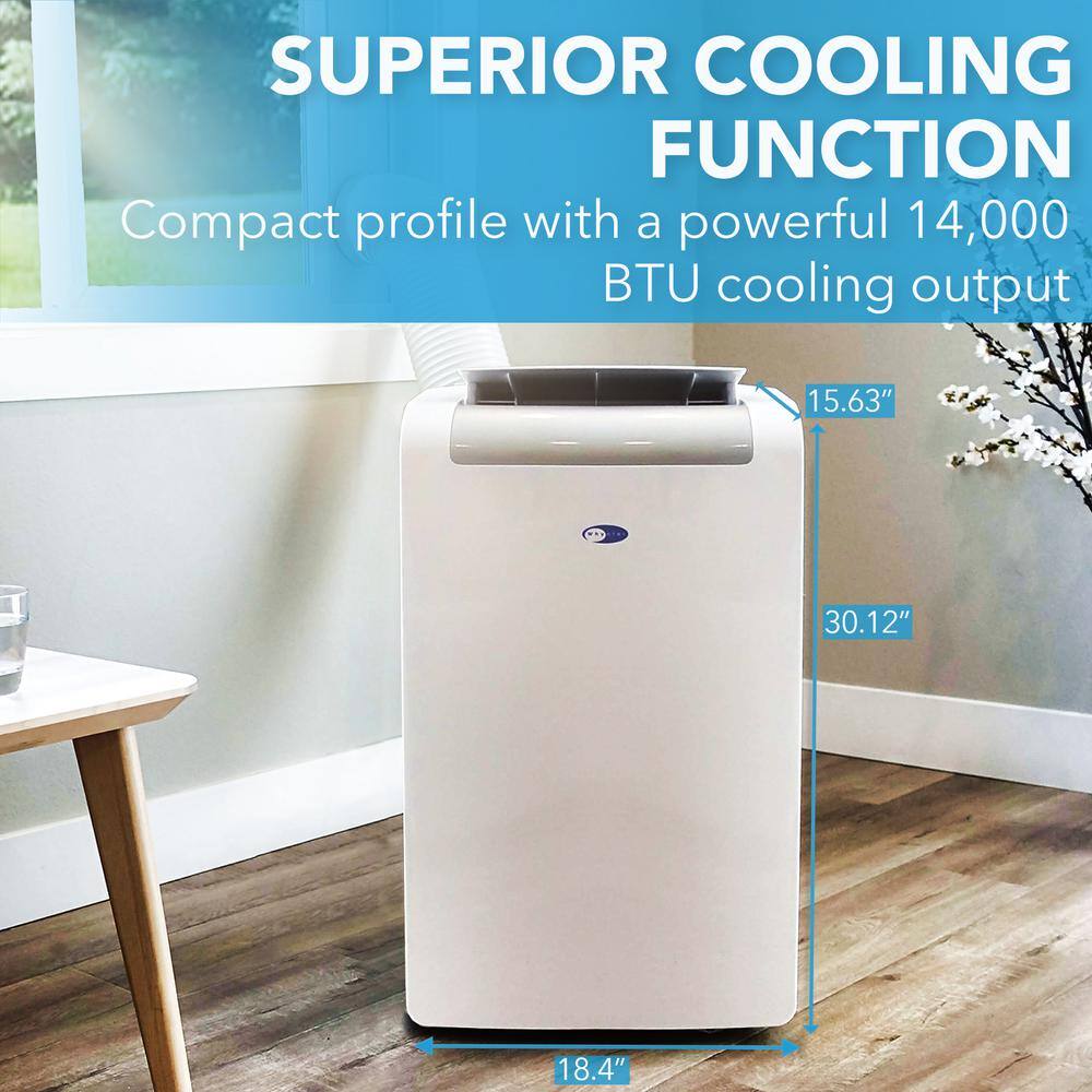 Whynter 14000 BTU Portable Air Conditioner and Heater with Dehumidifier and Silvershield Filter Plus Autopump ARC-148MHP