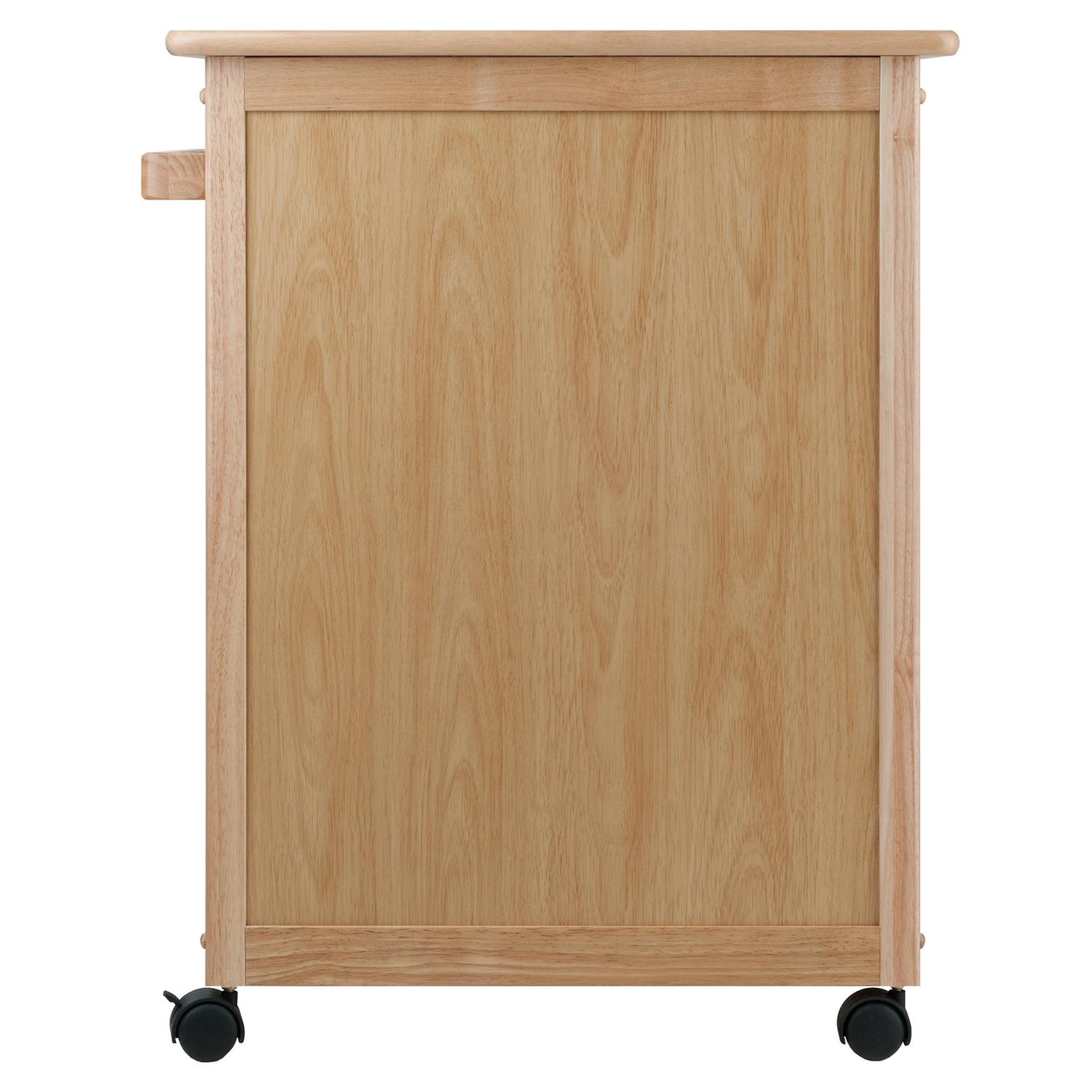 Winsome Wood Hackett Kitchen Storage Cart， Natural Finish