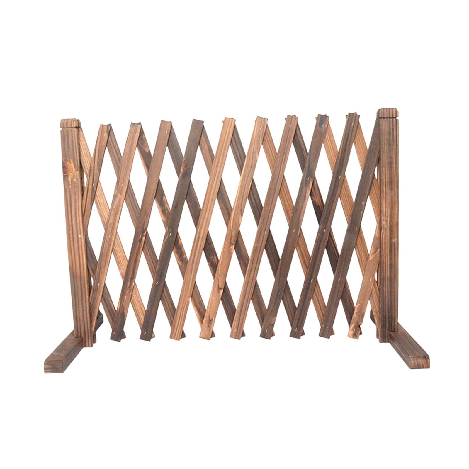 Expandable Wood Fence Retractable Garden Trellis Wedding Photo Props Lattice Fence for Entrance Outdoor Indoor Courtyard Garden