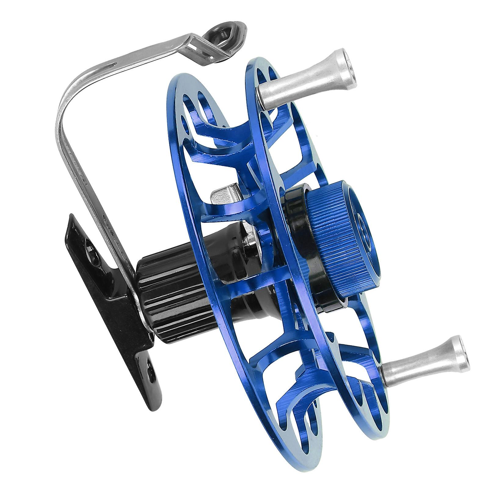 Fishing Gear Fishing Reel Portable Multifunction Allmetal Spinning Wind Fire Wheelblue