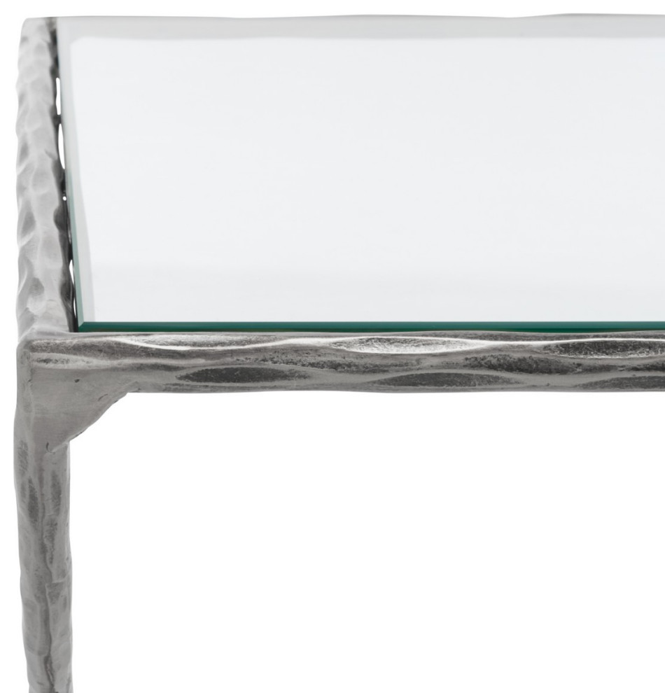 Safavieh Couture Debbie Rectangle Metal Coffee Table   Transitional   Coffee Tables   by Safavieh  Houzz