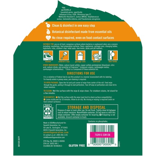 Seventh Generation Disinfecting Cleaner  SEV22812