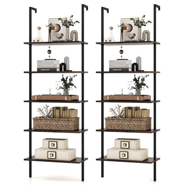 Wall mounted Bookshelf Display Storage Organizer