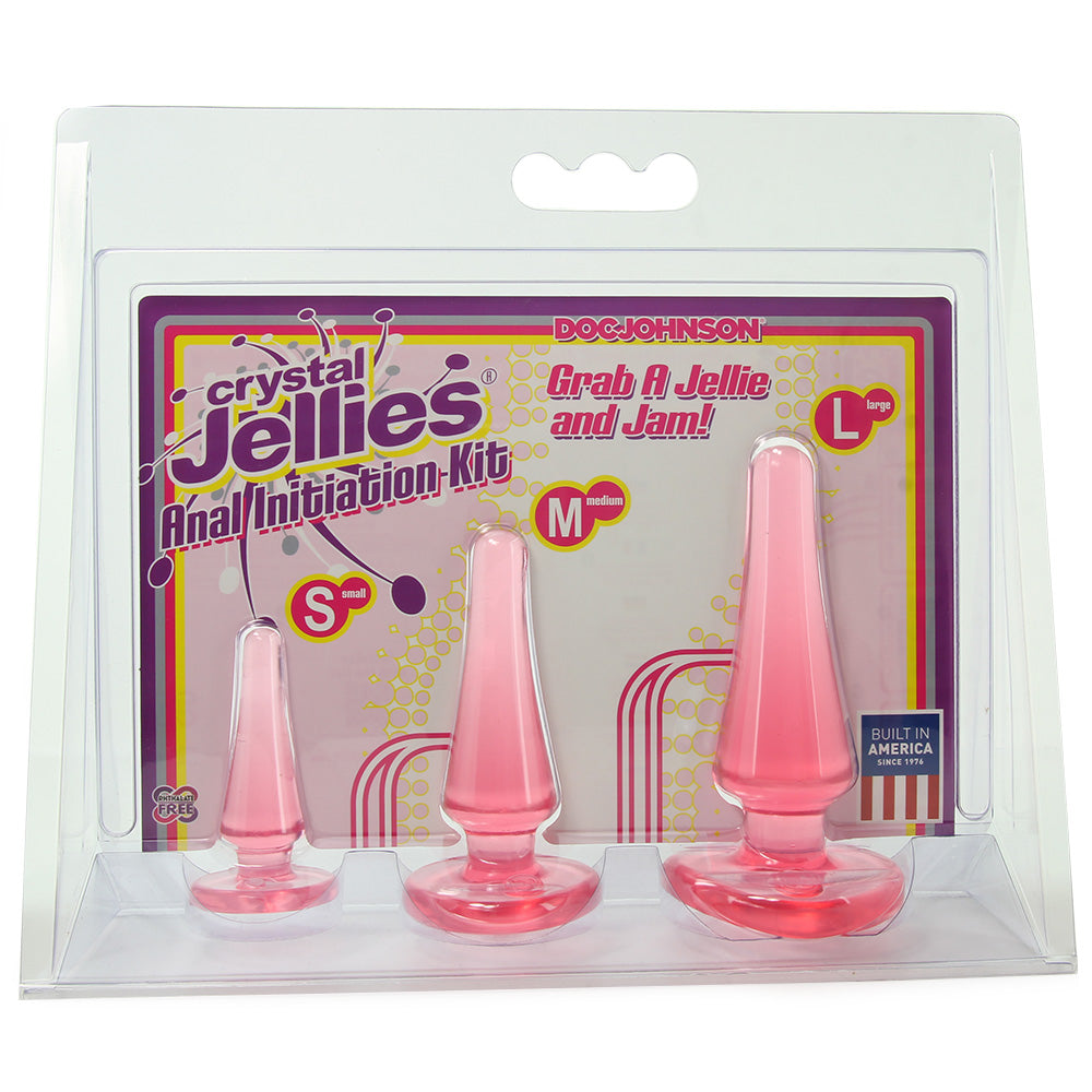 Crystal Jellies Anal Initiation Kit in Pink