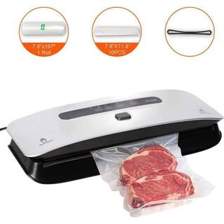 Aoibox Food Vacuum Sealer Machine Strong Suction Power Dry and Moist Mode Starter Kit for Food Preservation and Sous Vide HDDB1567