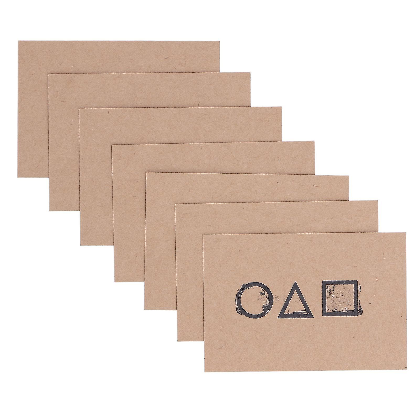 TV Game Invitation Card Greeting Card 8650 4006 Game Number Brown Paper Cosplay Theme Party Card Prop50pcs