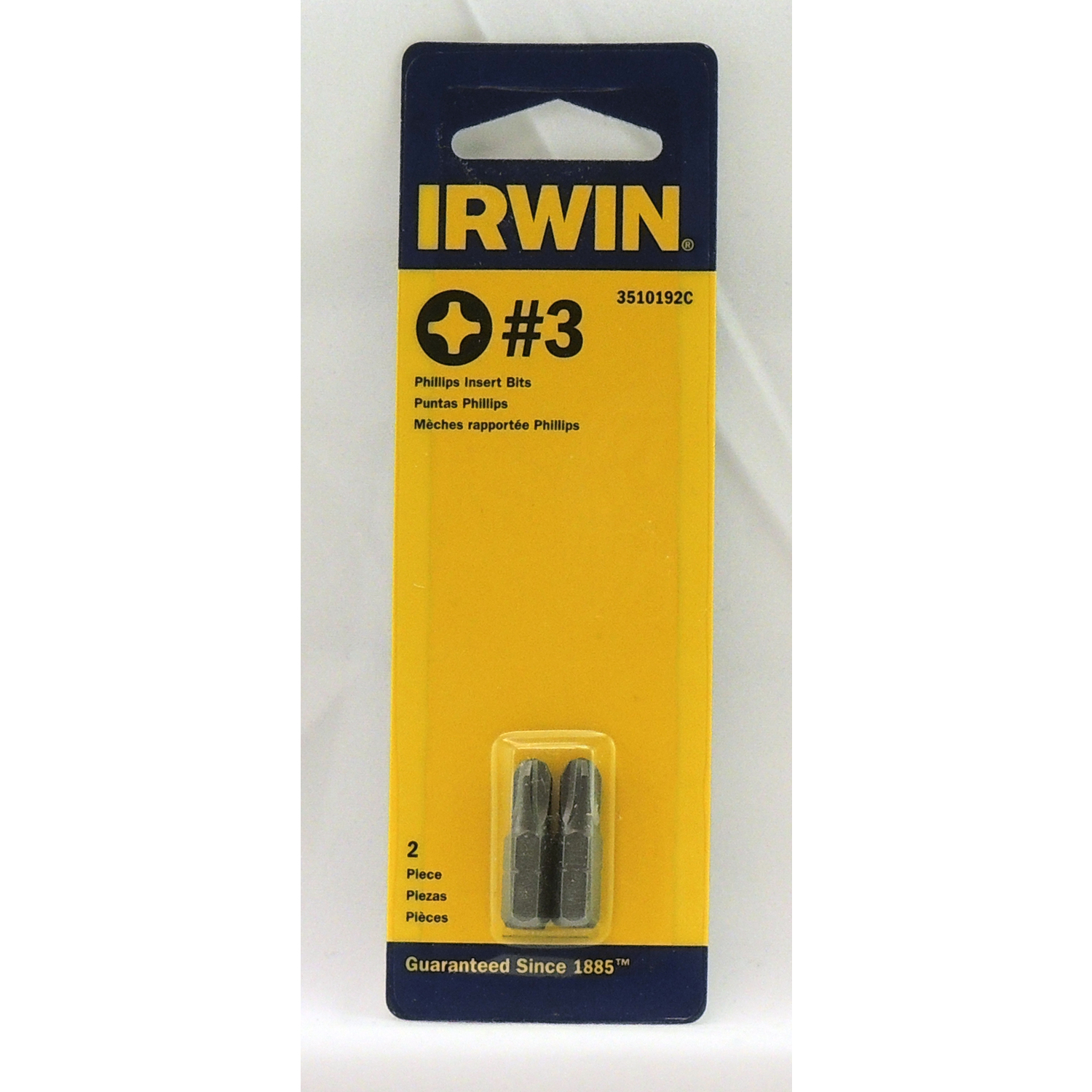 Irwin Phillips #3 X 1 in. L Insert Bit S2 Tool Steel 2 pk